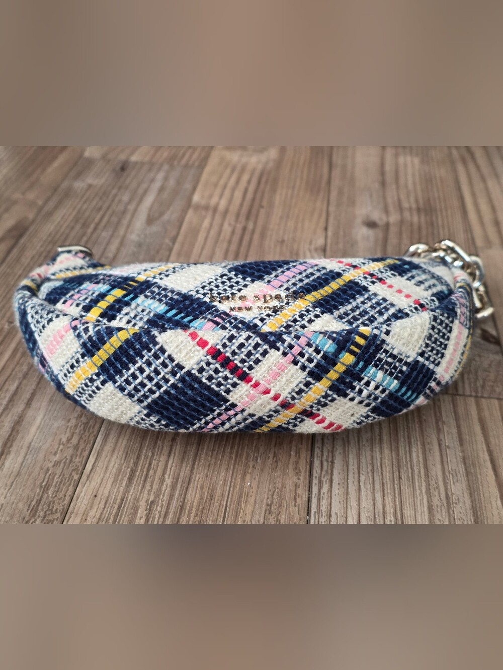 Kate Spade New York Smile Tweed Fabric Small Handbag - Picture 5 of 7